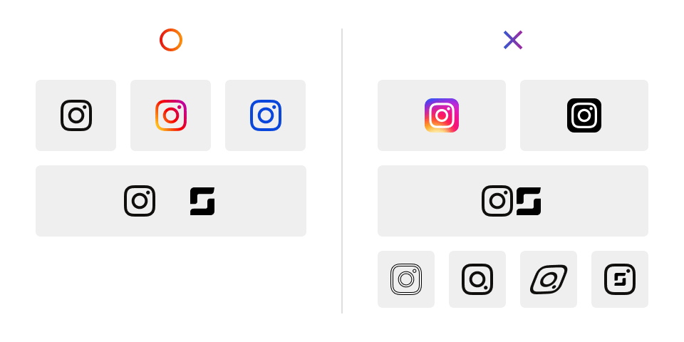 Instagramロゴのガイドライン