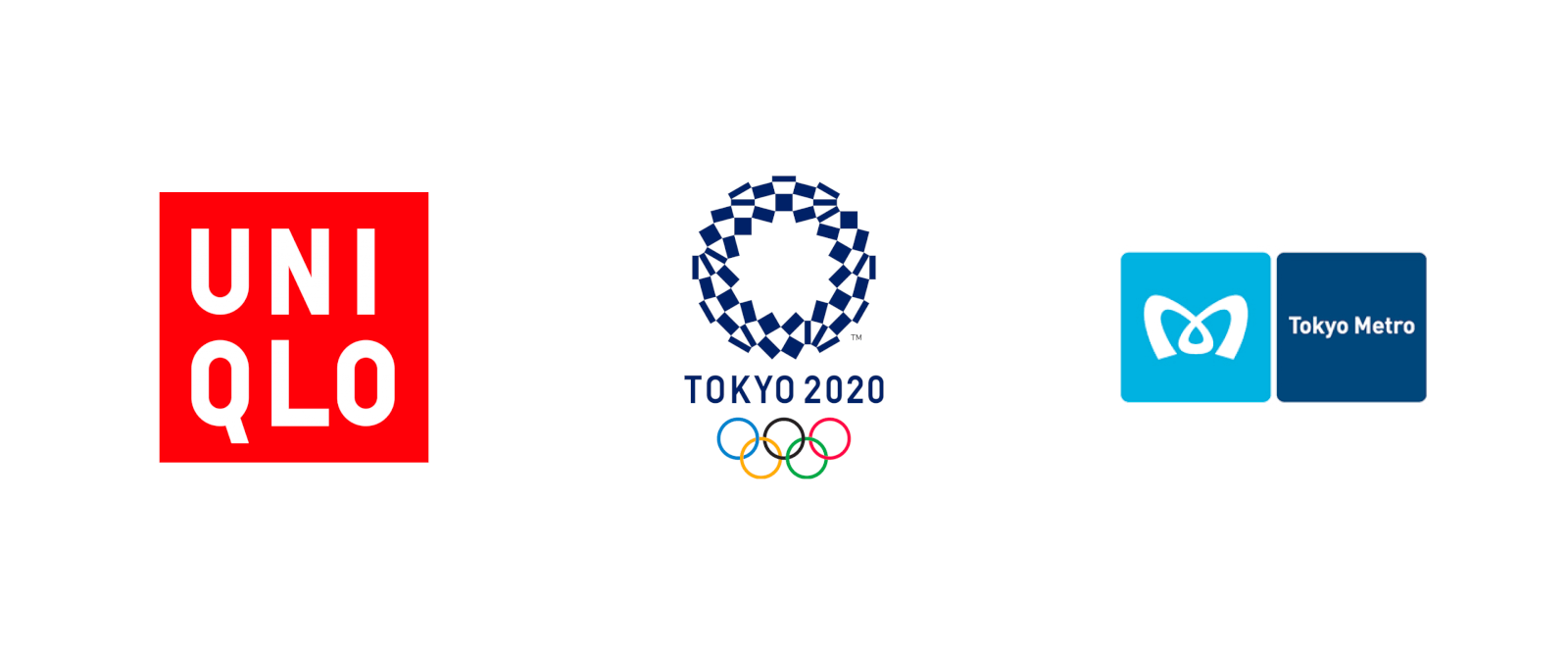 ユニクロ、東京オリンピック2020、東京メトロのロゴ