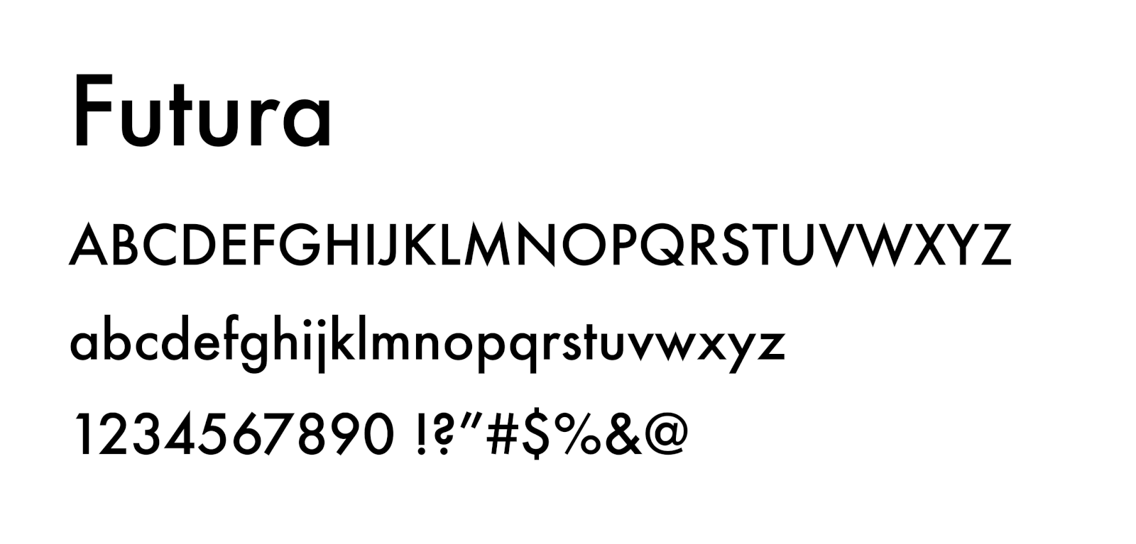 Futura（フーツラ）フォント