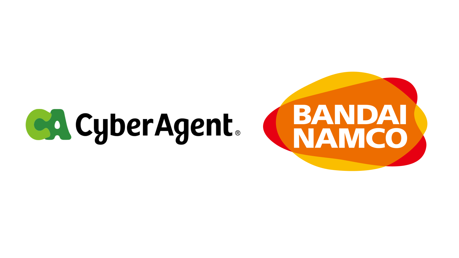 サイバーエージェントとバンダイナムコのロゴ