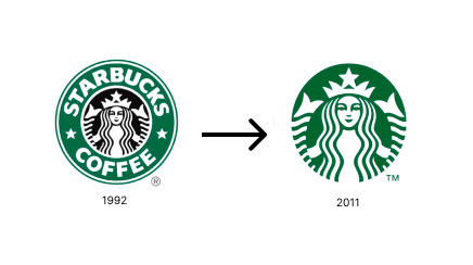 スターバックスのロゴの変化