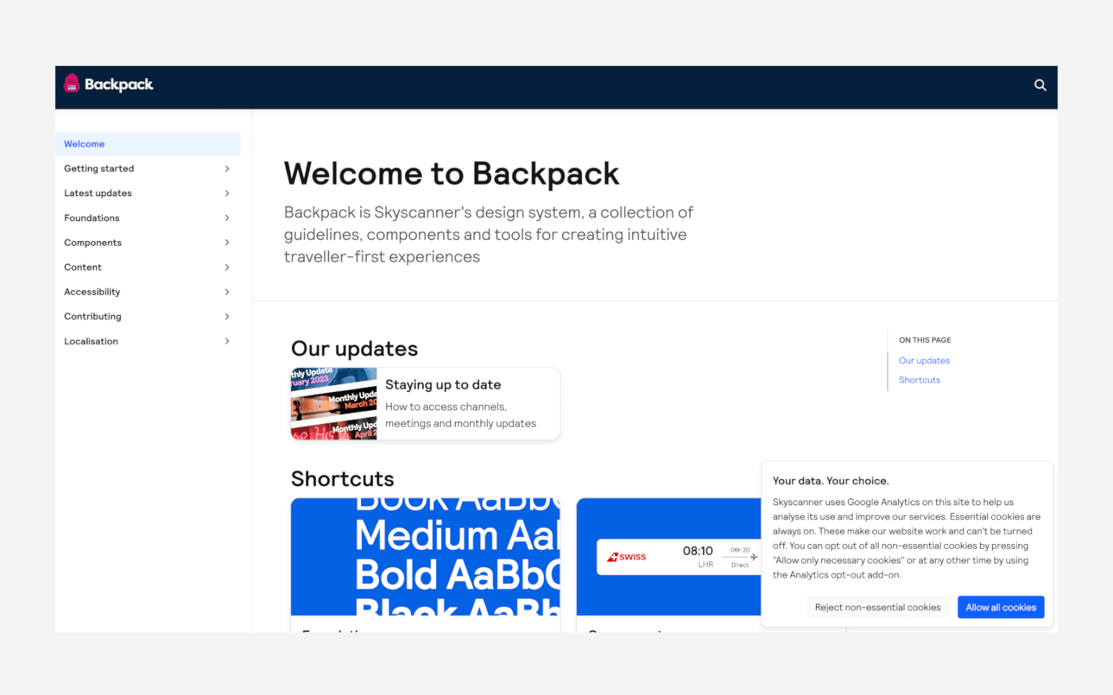 Backpack　デザインシステム