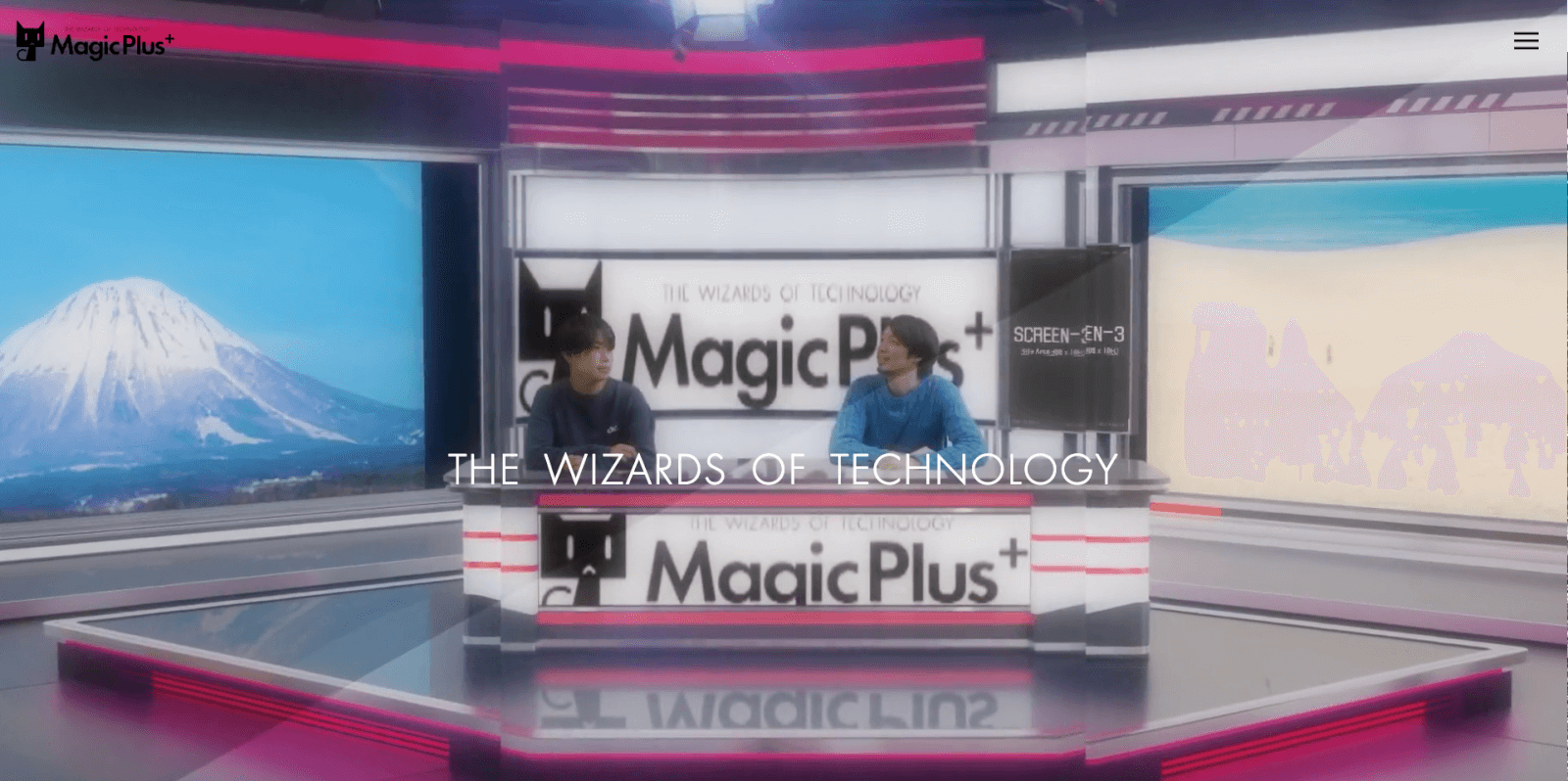 株式会社MagicPlusコーポレートサイトFV