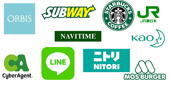 緑色の企業ロゴ達