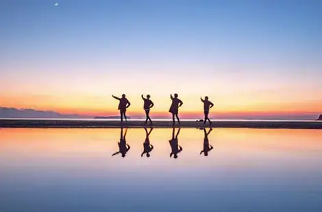 香川県三豊市（父母ヶ浜）リフレクション写真